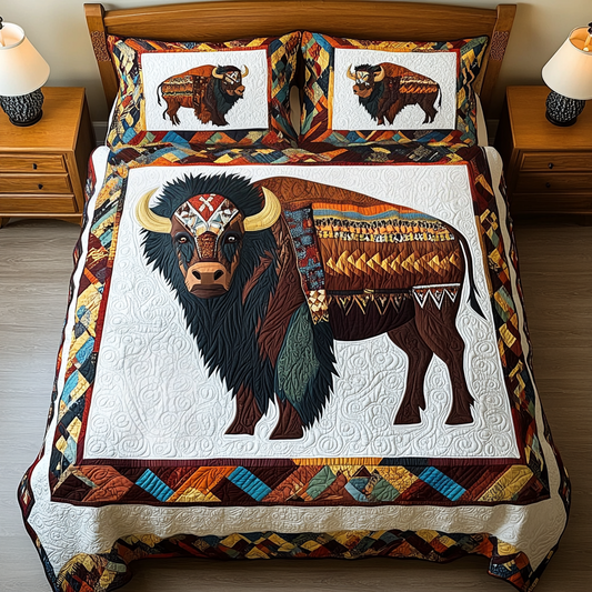 Native American Bison DAI301224243 Quilt Bedding Set