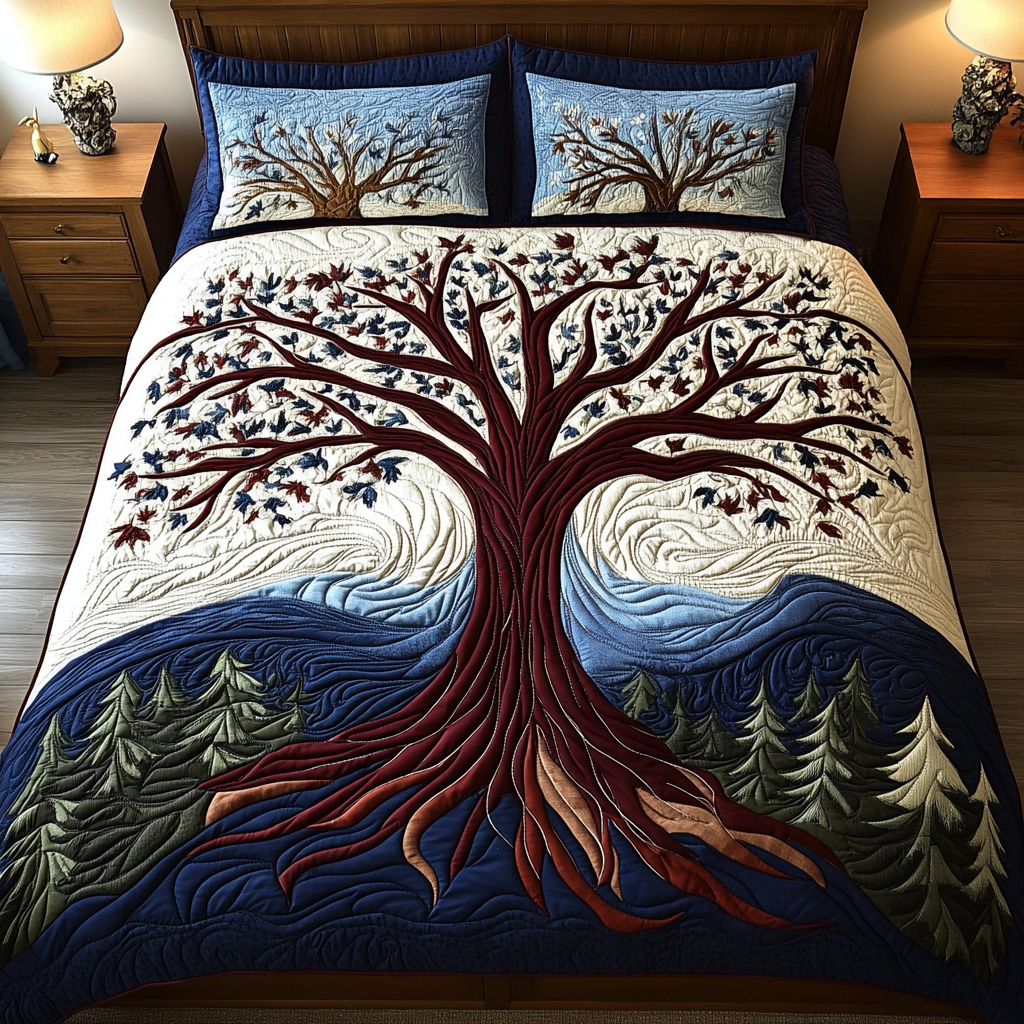 Tree Of Life TAI101224327 Quilt Bedding Set