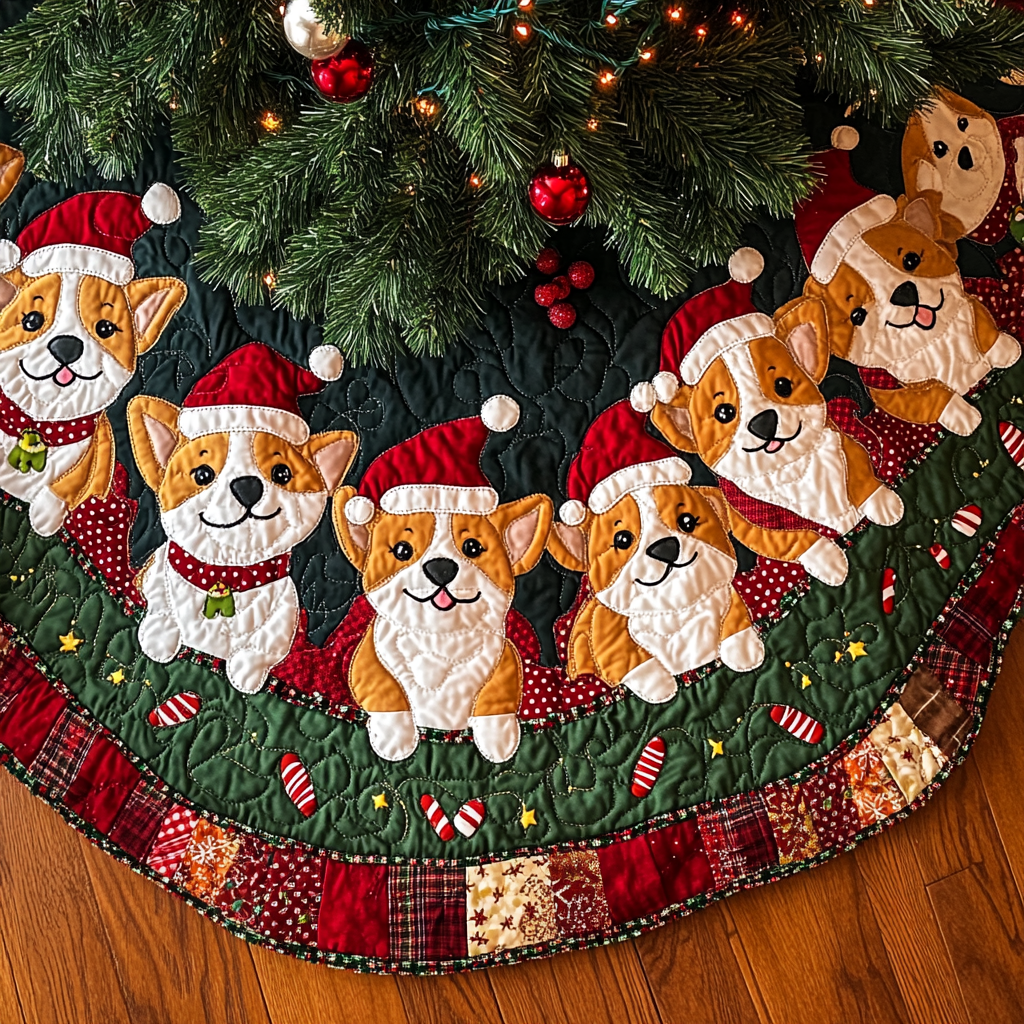 Corgi TAI041024203 Quilted Tree Skirt