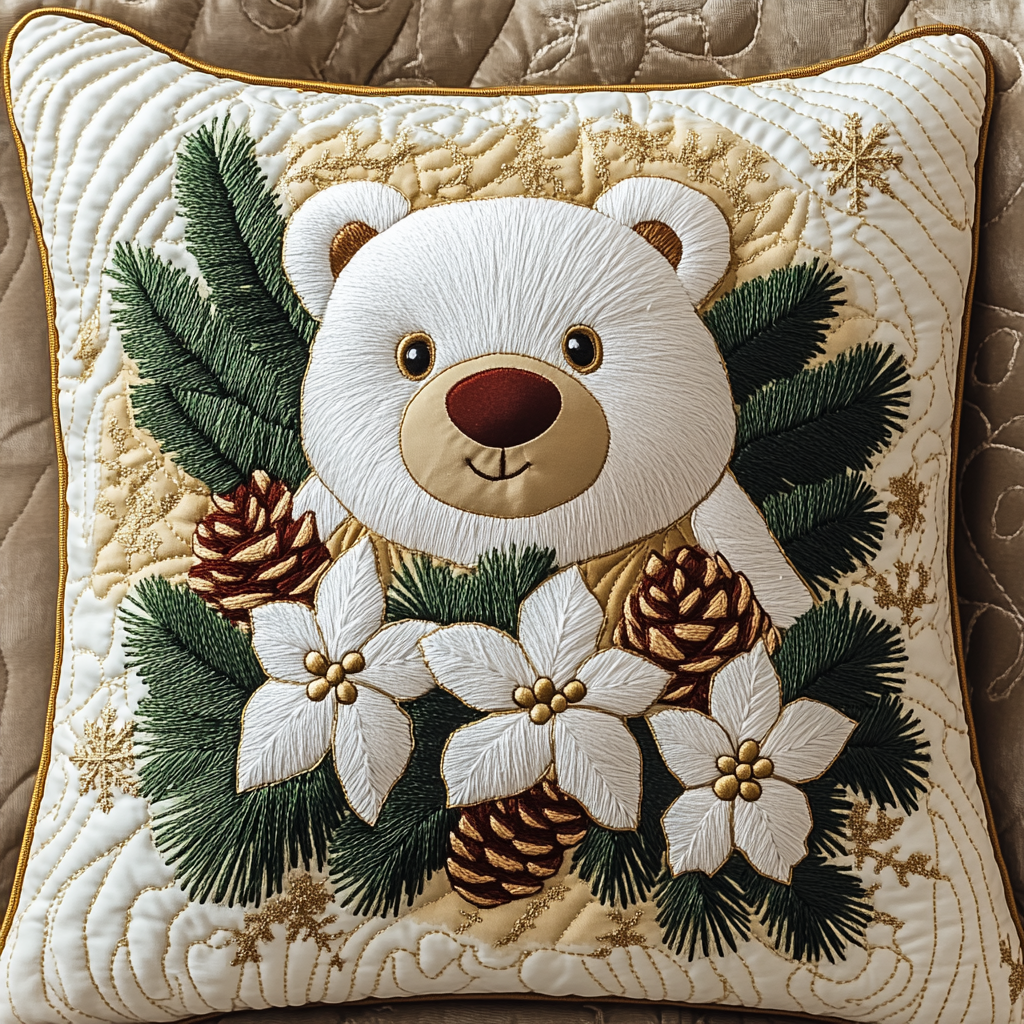 Bear TAI201124444 Quilted Pillow Case