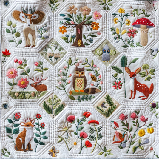 Woodland Whimsy TAI030524078 Quilt Blanket