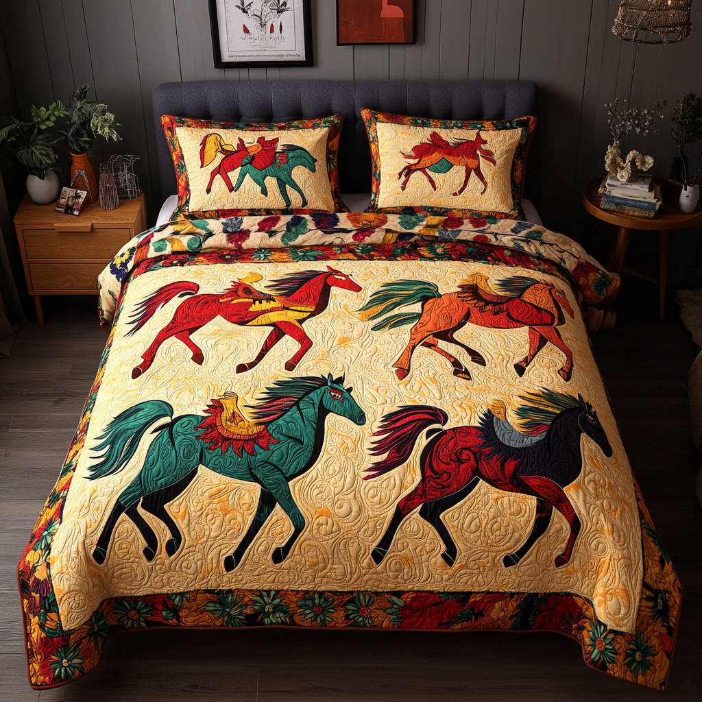 Native Horse TAI080824143 Quilt Bedding Set