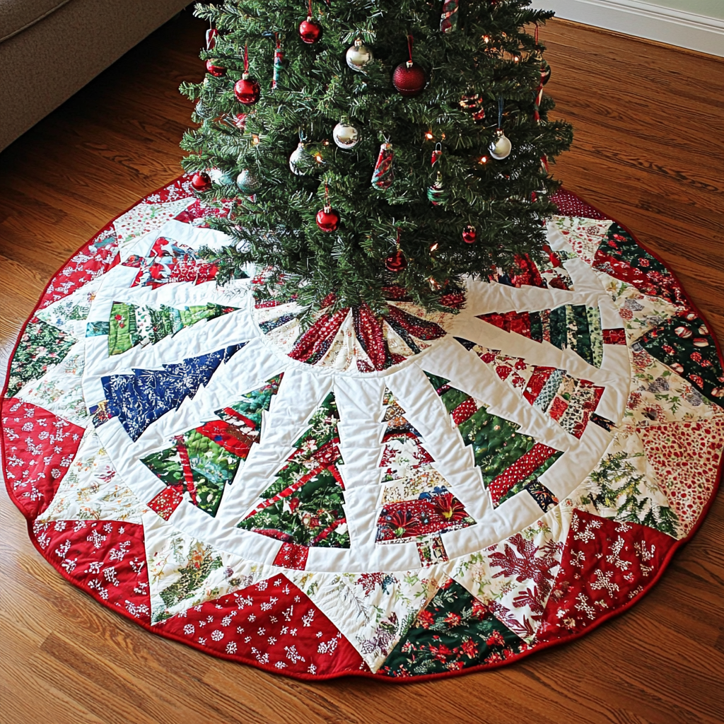 Christmas Tree DAI040924091 Quilted Tree Skirt