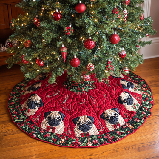 French Bulldog TAI111124400 Quilted Tree Skirt