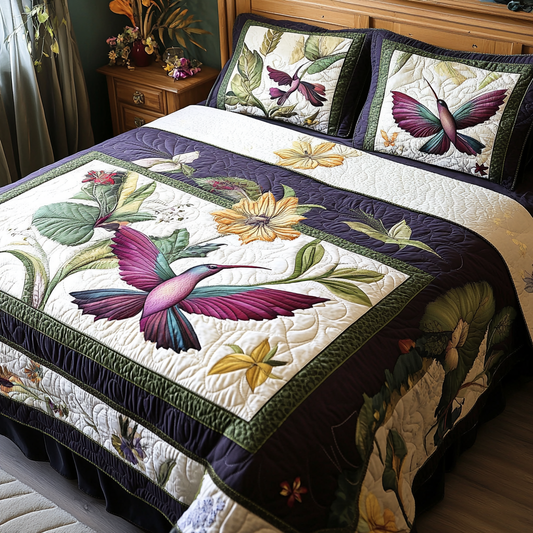 Hummingbird TAI041024518 Quilt Bedding Set