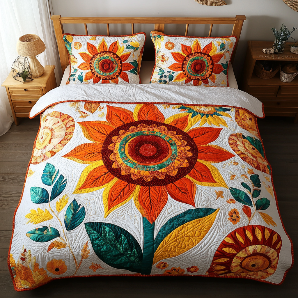 Sunflower DAI190824319 Quilt Bedding Set