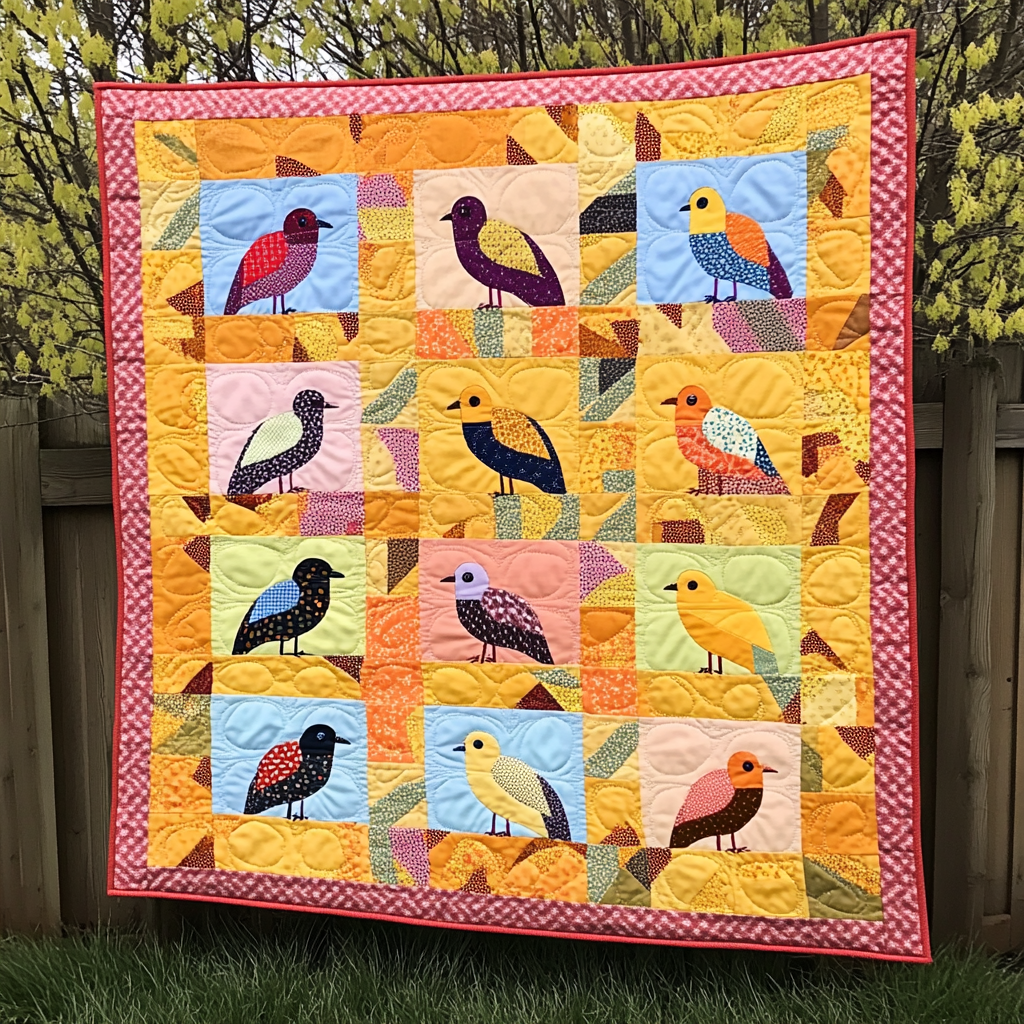 Bird DAI070824027 Quilt Blanket