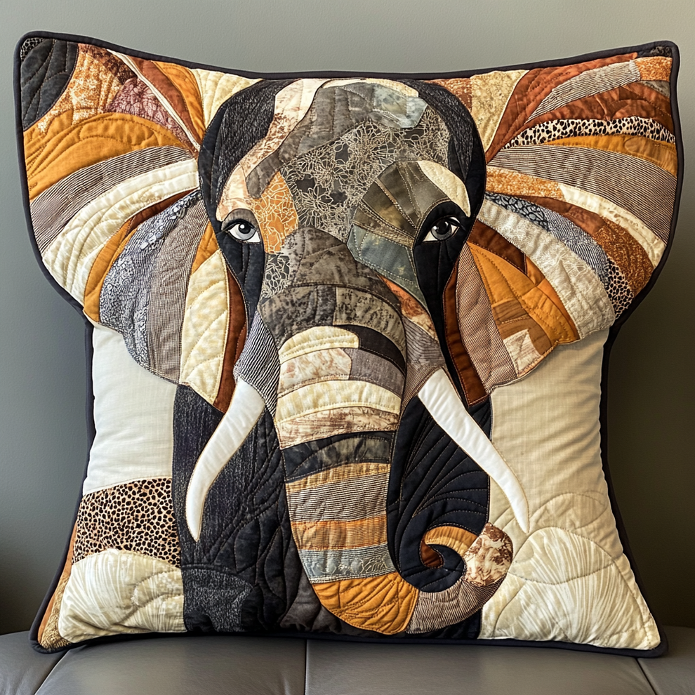 Elephant TAI181024499 Quilted Pillow Case Charming Favor