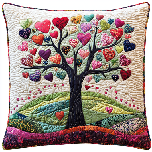 Tree Of Hearts DAI301224175 Quilted Pillow Case