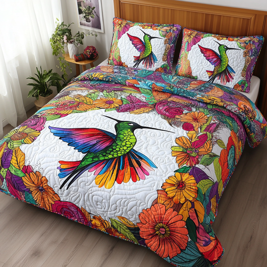 Hummingbird TAI141124061 Quilt Bedding Set