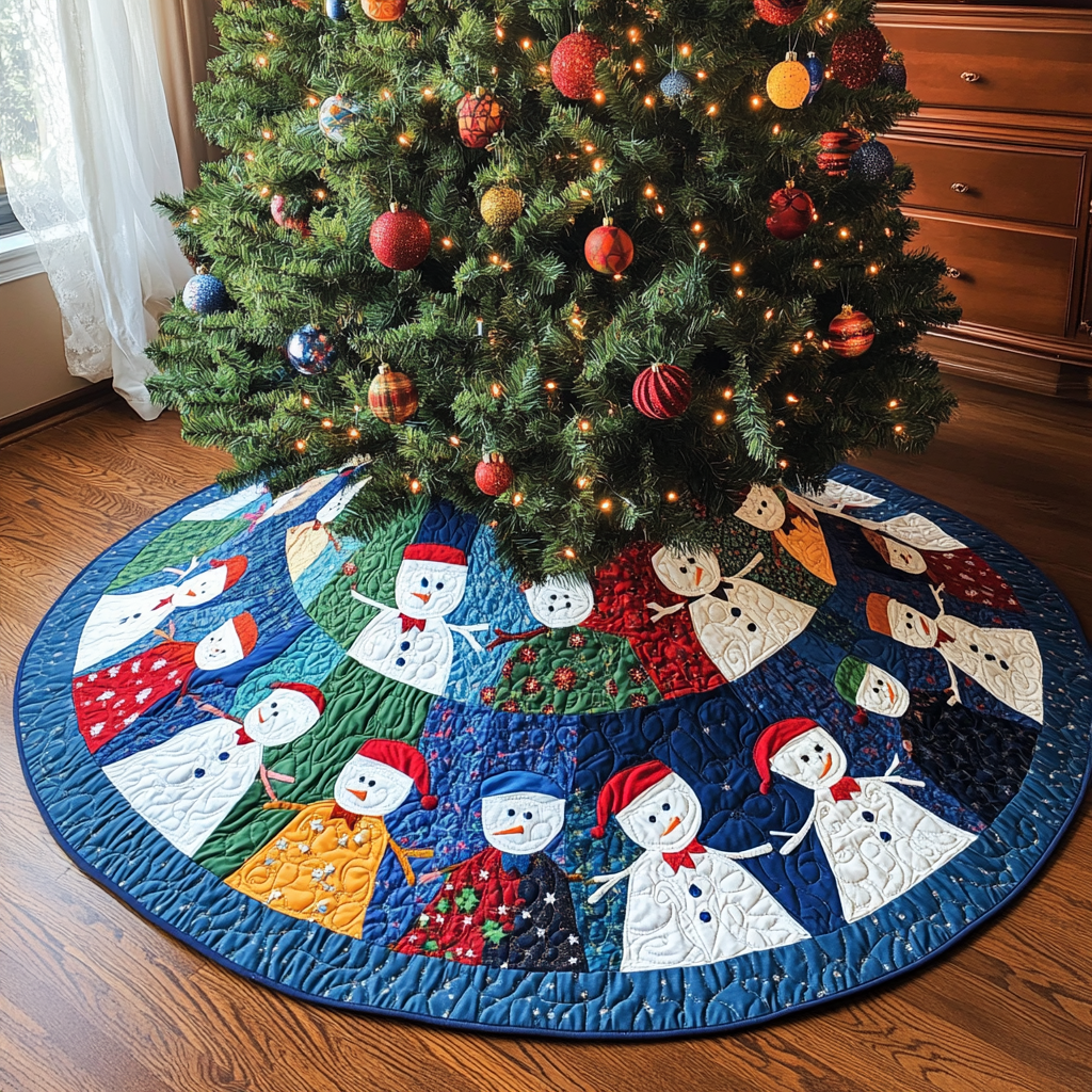 Snowman DAI230924040 Quilted Tree Skirt