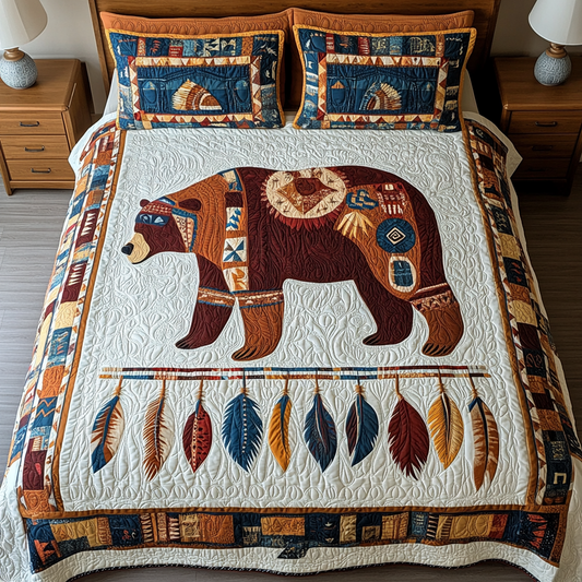 Native American Bear DAI241224276 Quilt Bedding Set