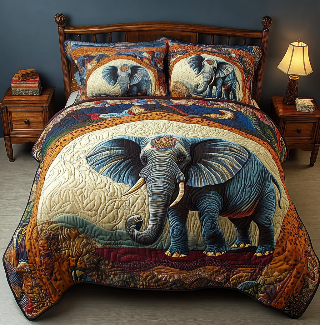 Elephant DAI190225191 Quilt Bedding Set
