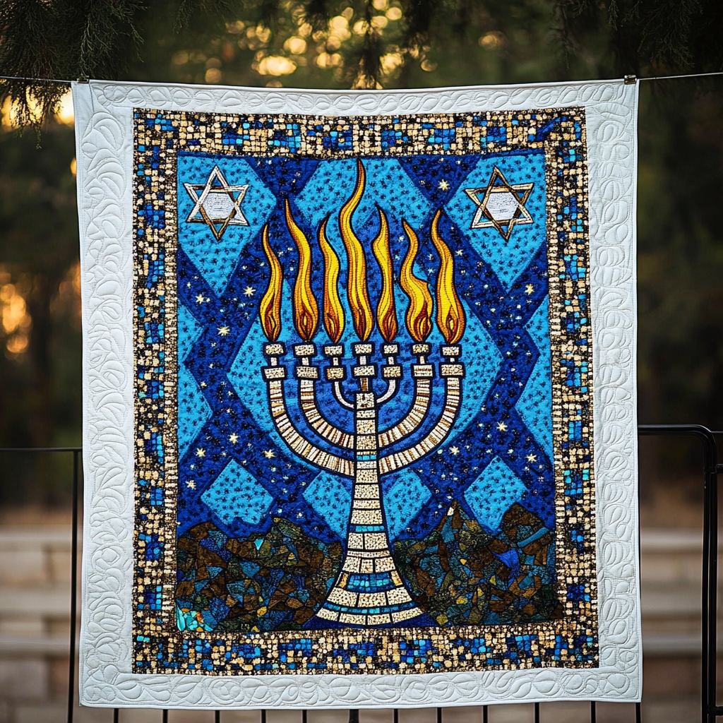 Jewish Hanukkah TAI091024144 Quilt Blanket