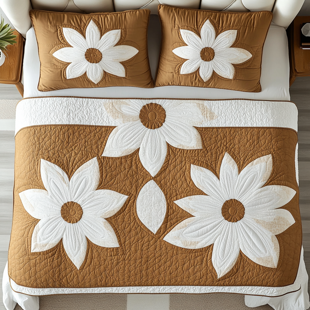 Flower TAI181024300 Quilt Bedding Set