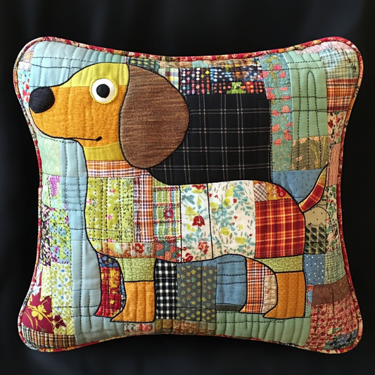 Dachshund TAI130824292 Quilted Pillow Case