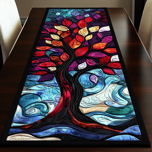 Tree Of Life TAI101224604 Quilted Table Runner