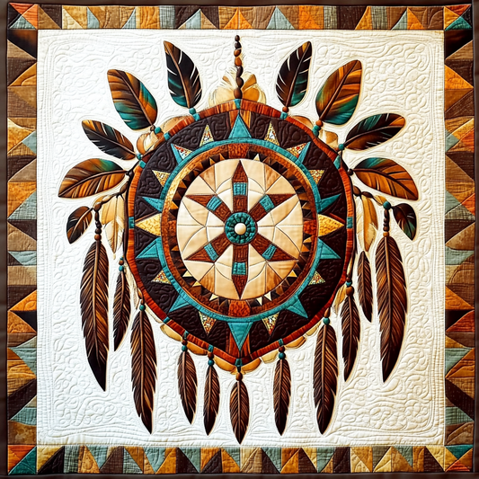 Native American Shield DAI101224066 Quilt Blanket