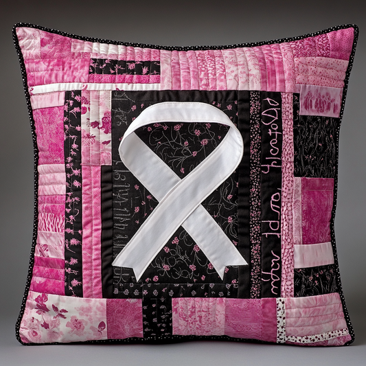 Breast Cancer Ribbon TAI101224281 Quilted Pillow Case