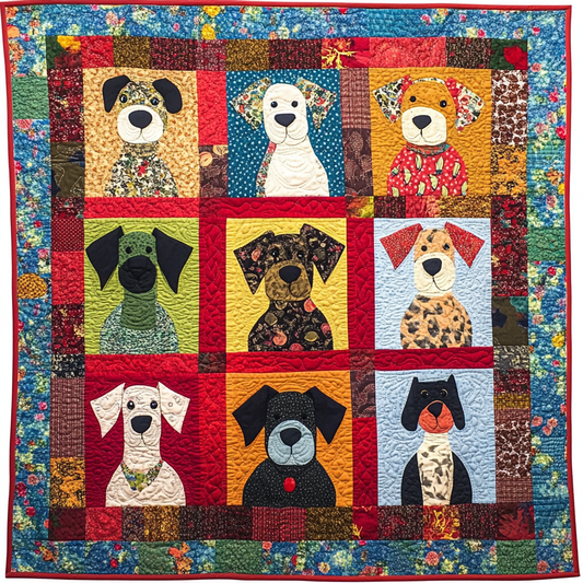 Dogs TAI040924276 Quilt Blanket