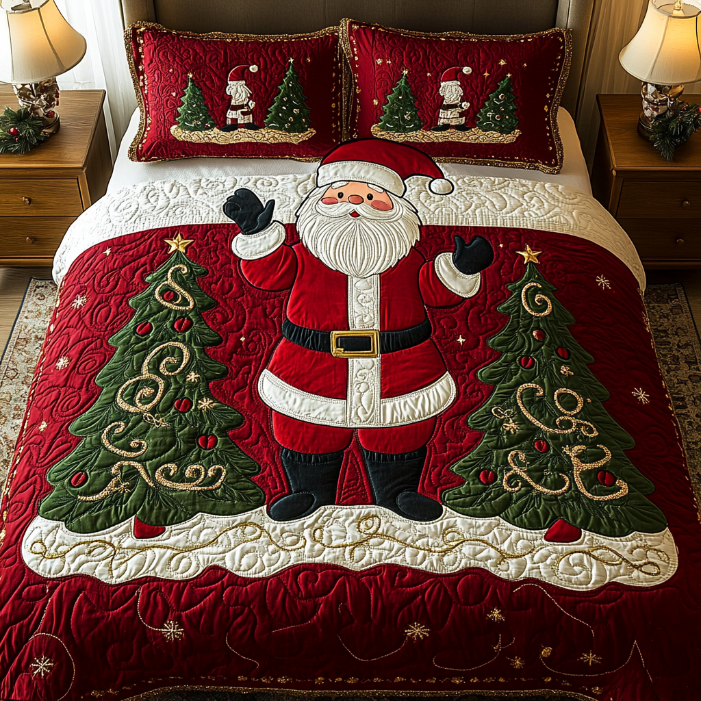 Christmas Santa TAI141124195 Quilt Bedding Set