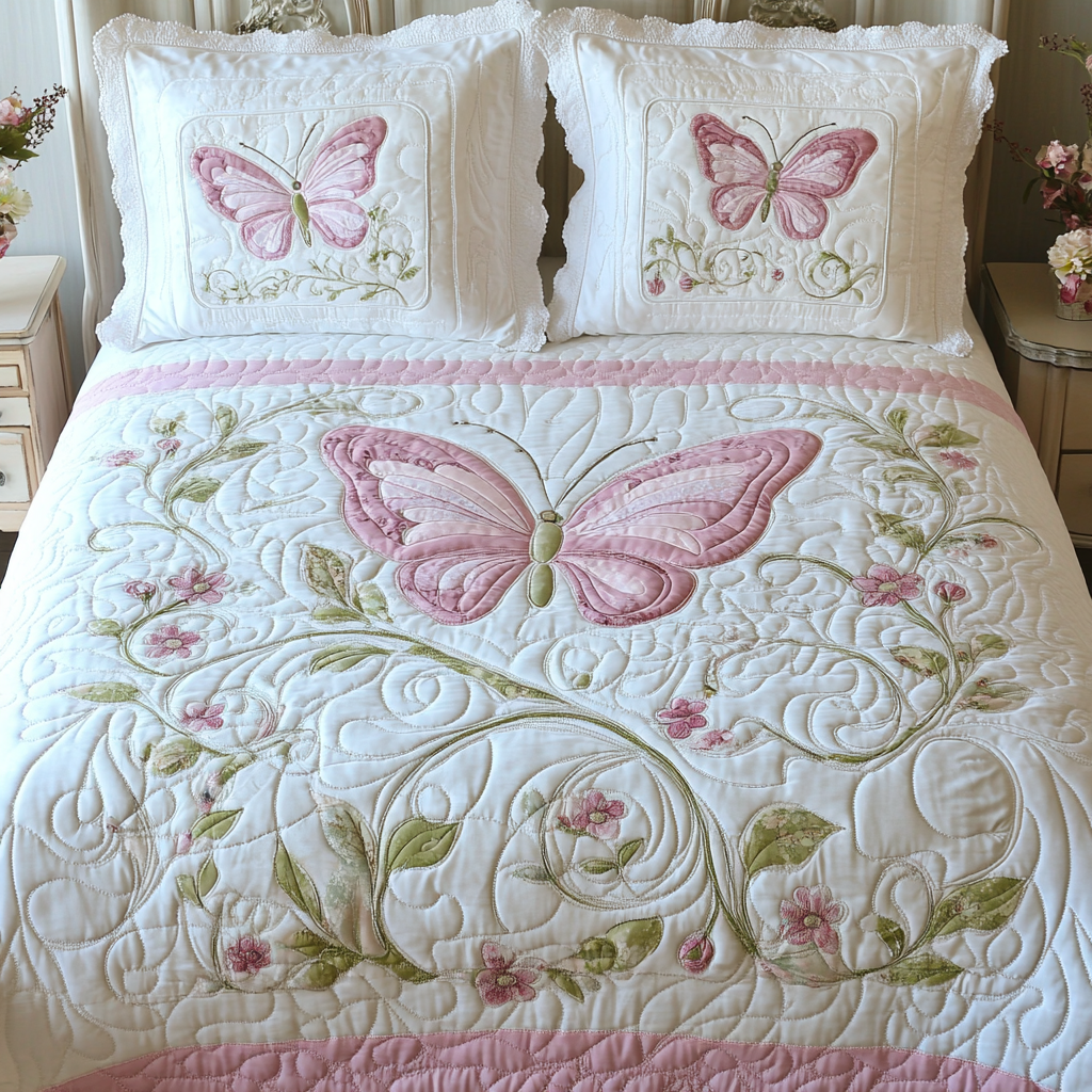 Butterfly TAI101224297 Quilt Bedding Set