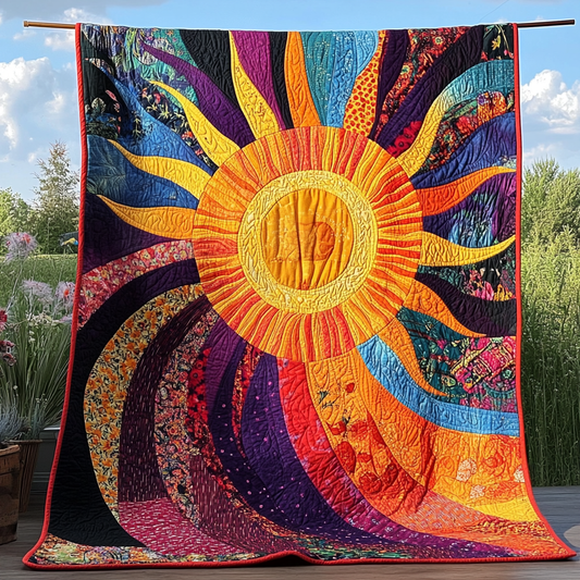 Hippie Sun TAI021024274 Quilt Blanket