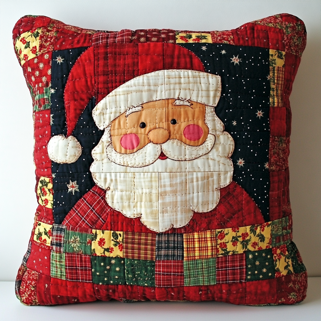 Christmas Santa TAI130824260 Quilted Pillow Case