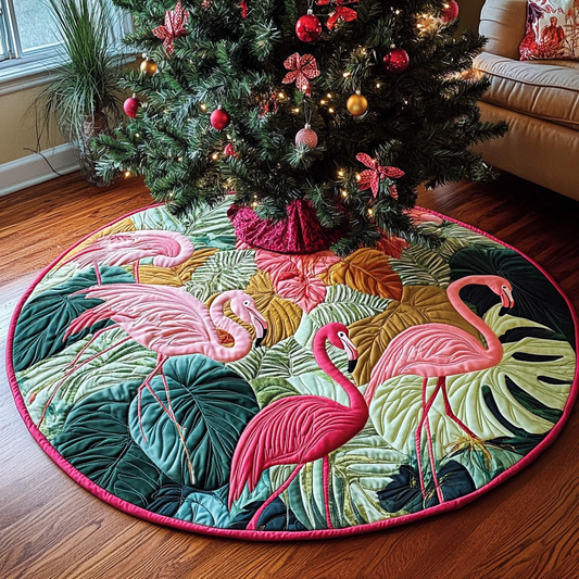 Flamingo TAI101224650 Quilted Tree Skirt