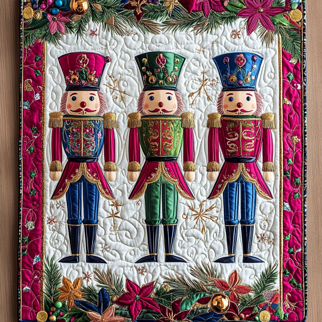 Christmas Nutcracker TAI101224550 Quilted Placemats