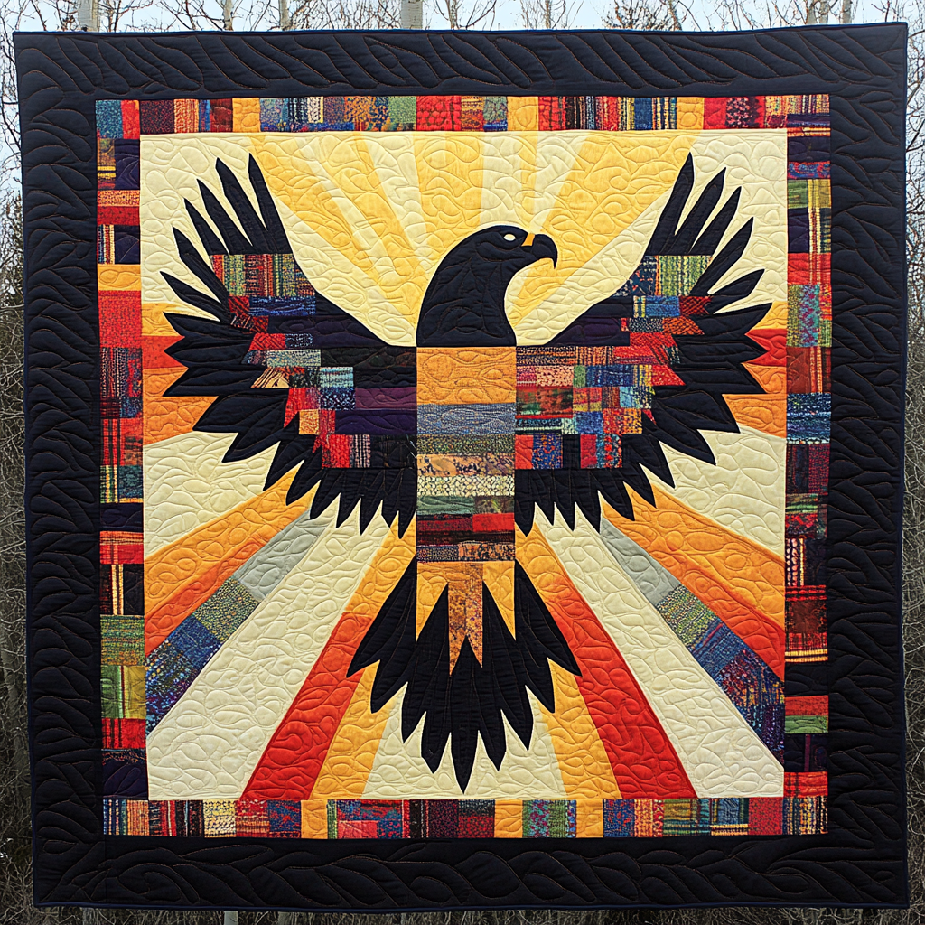 Native American Eagle DAI040924182 Quilt Blanket