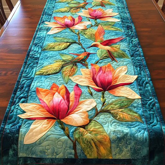 Hummingbird Magnolia DAI190225242 Quilted Table Runner