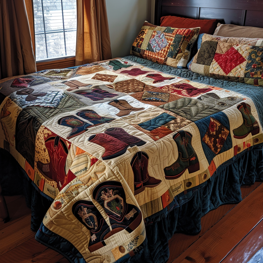 Cowboy Boots TAI040624047 Quilt Bedding Set