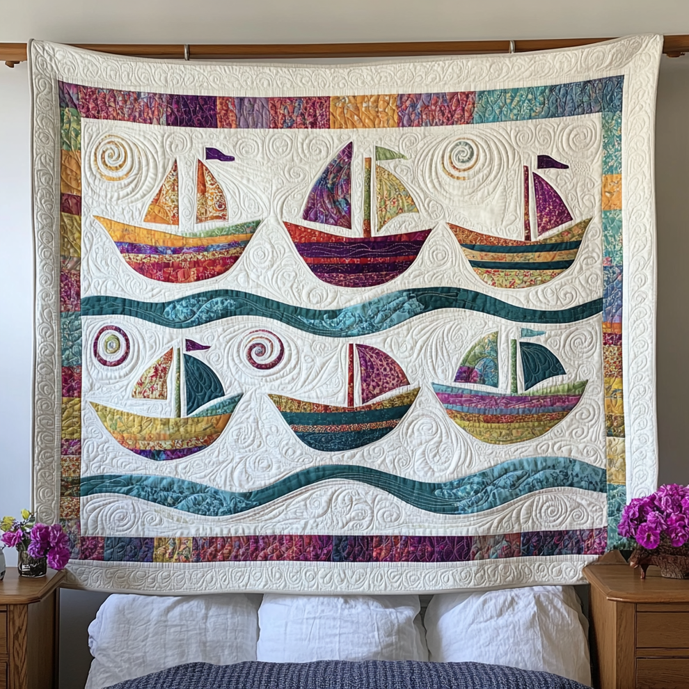 Boat DAI25102485 Quilt Blanket Charming Favor