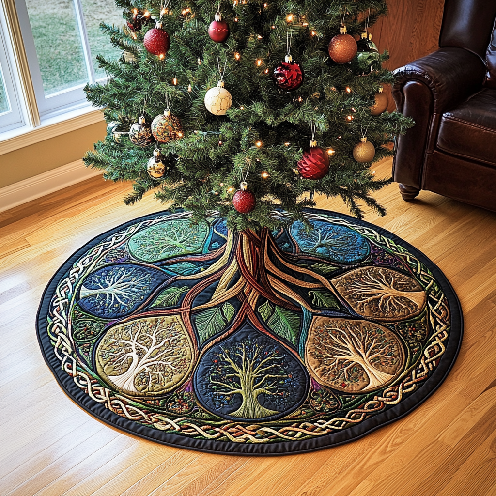 Tree Of Life TAI101224629 Quilted Tree Skirt