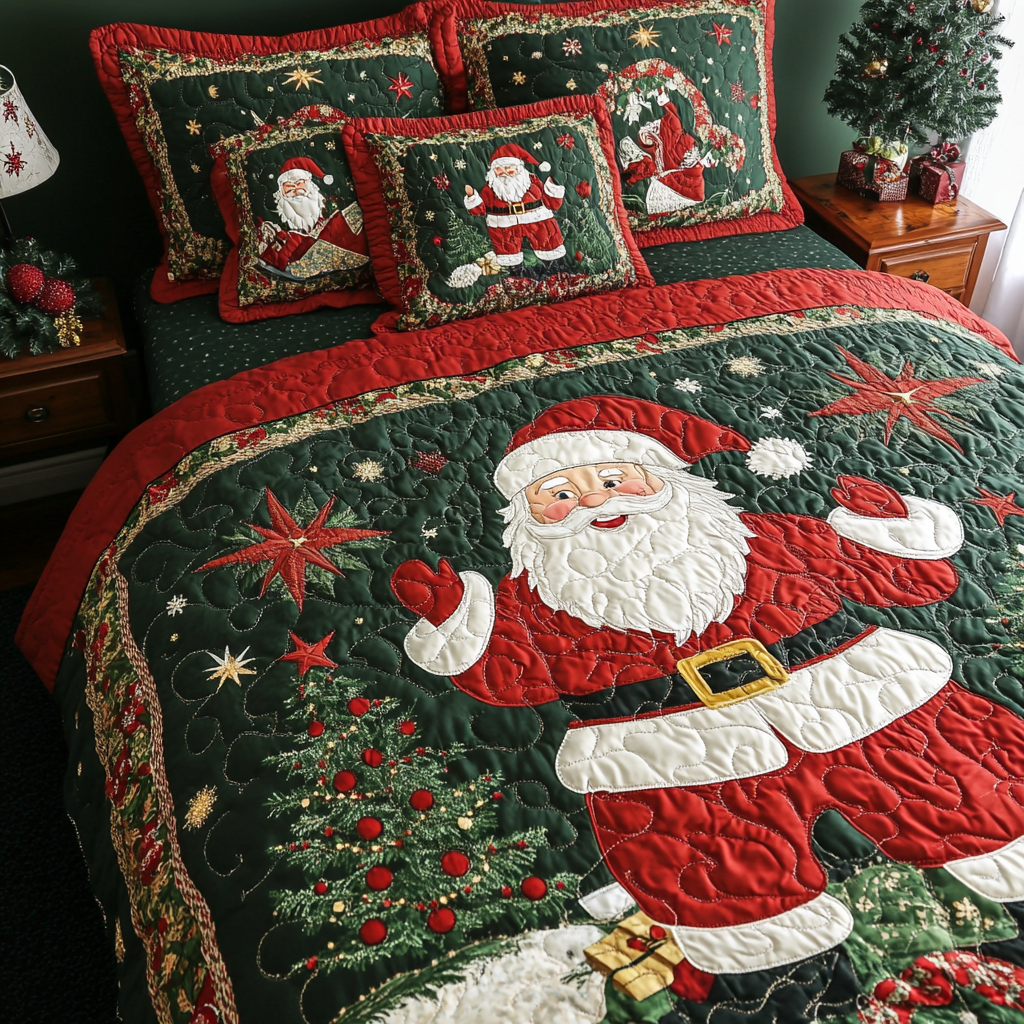 Christmas Santa TAI201124098 Quilt Bedding Set