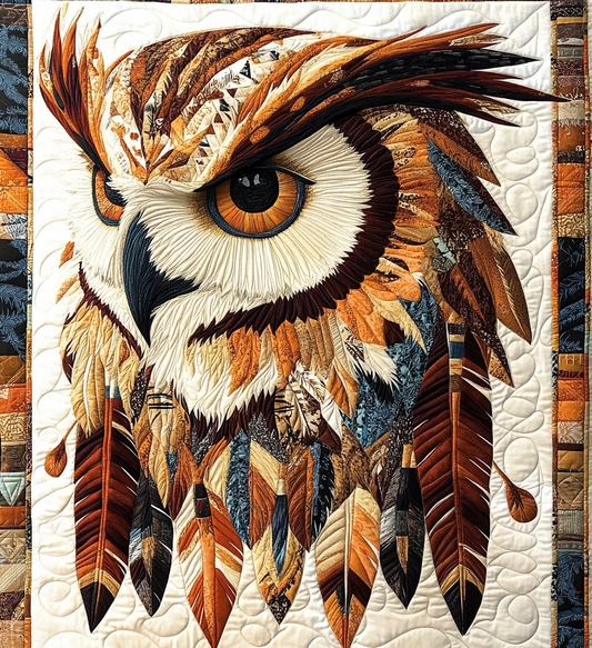 Native American Owl DAI171224060 Quilt Blanket