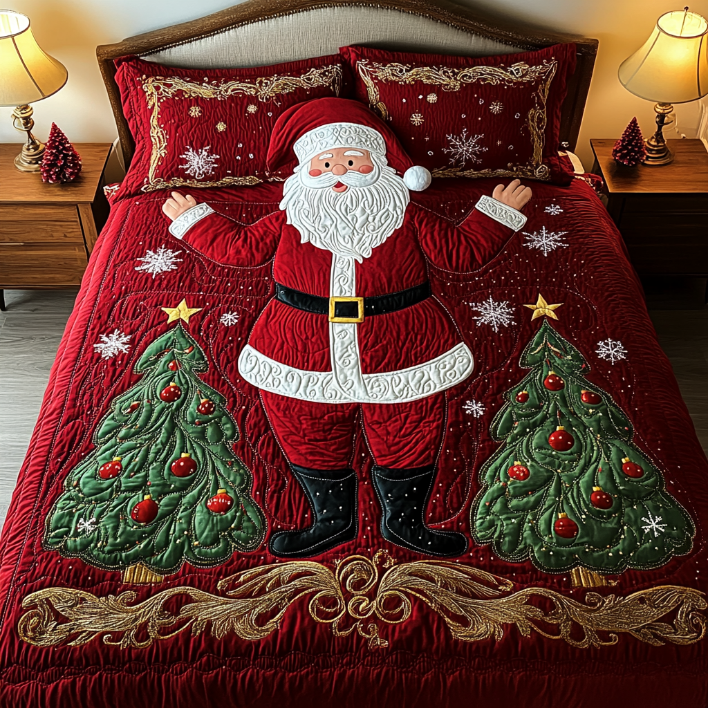 Christmas Santa TAI141124078 Quilt Bedding Set