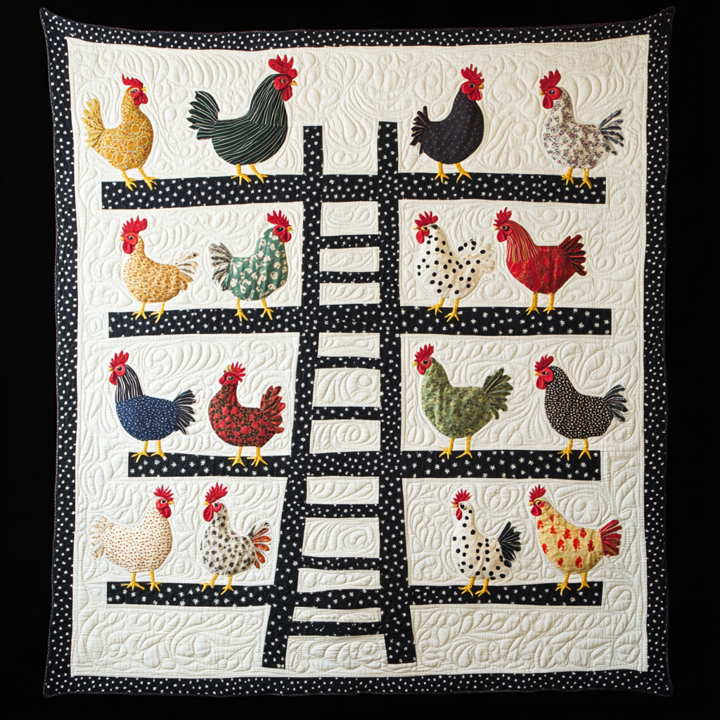 Chicken TAI041024459 Quilt Blanket