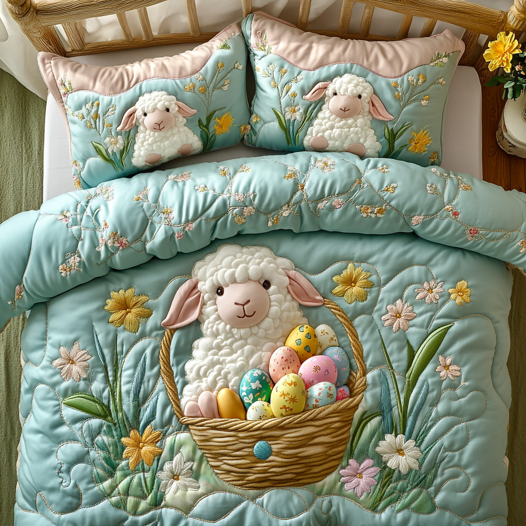 Easter Sheep DAI090125074 Quilt Bedding Set