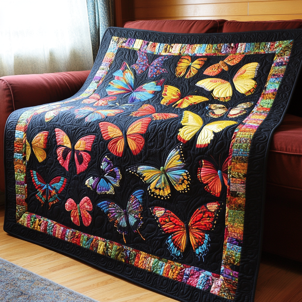 Butterfly DAI070824143 Quilt Blanket