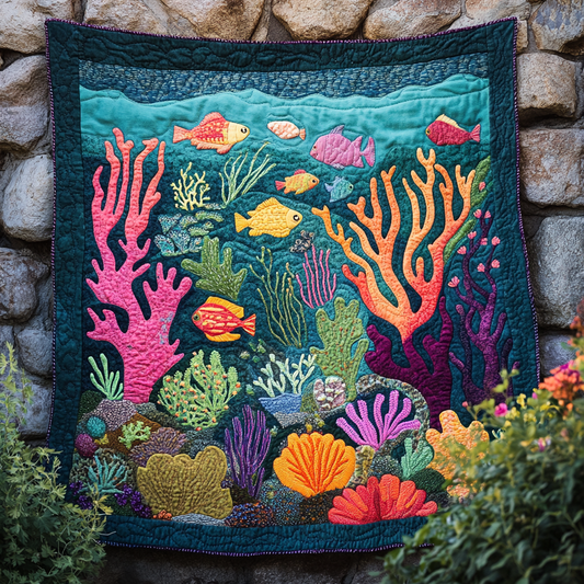 Coral Reef DAI150125088 Quilt Blanket