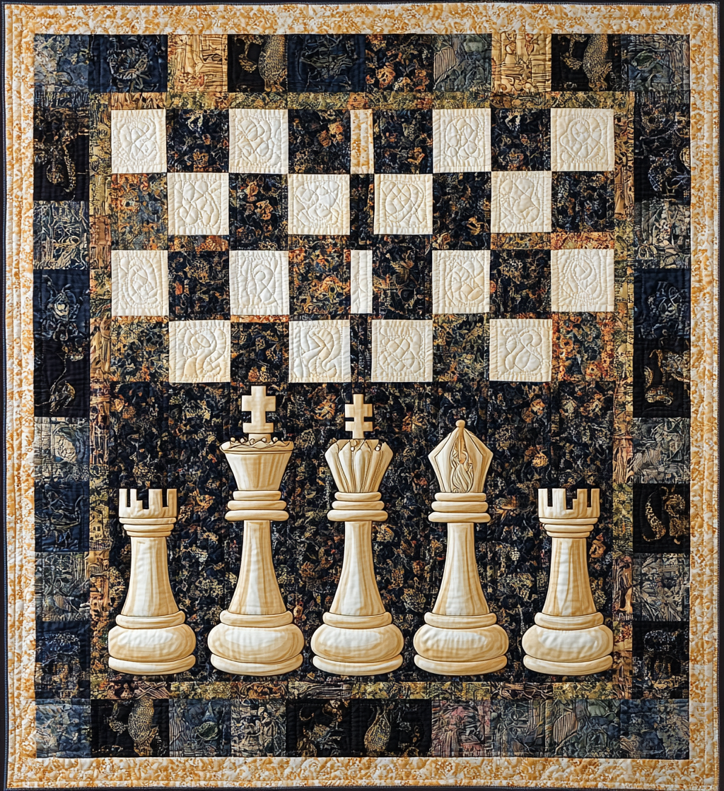 Chess Quilt Pattern Chess DAI301224063 Quilt Blanket – Charming Favor