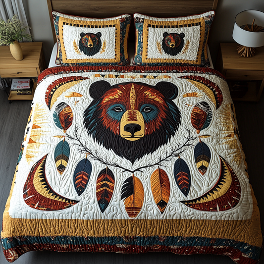 Native American Bear DAI241224279 Quilt Bedding Set