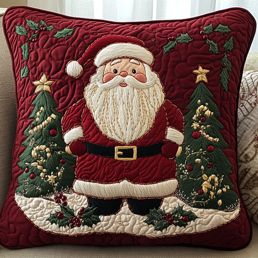 Christmas Santa TAI141124365 Quilted Pillow Case