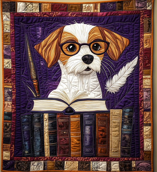 Bookish Dog DAI090125163 Quilt Blanket