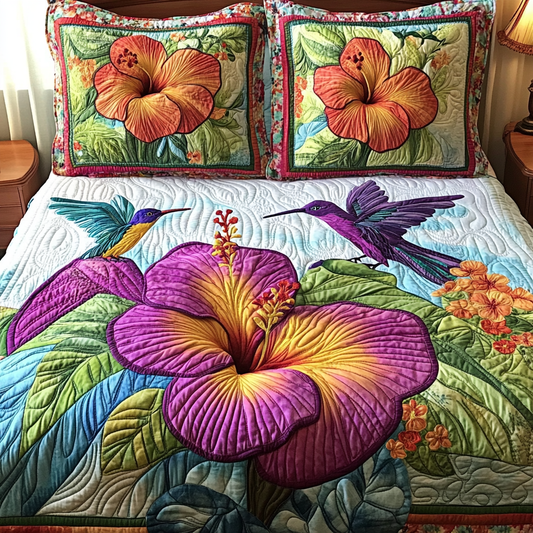 Hummingbird DAI110225193 Quilt Bedding Set