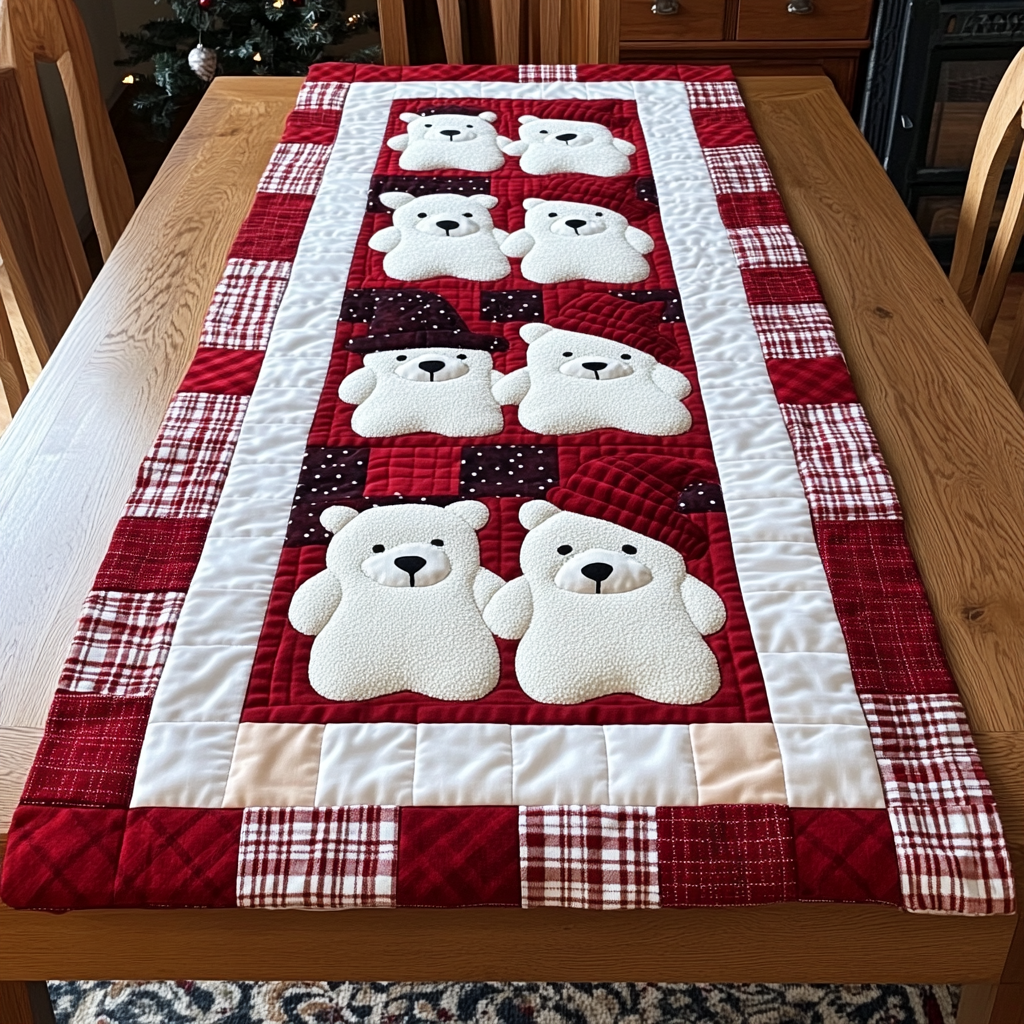 Polar Bear DAI221024284 Quilted Table Runner