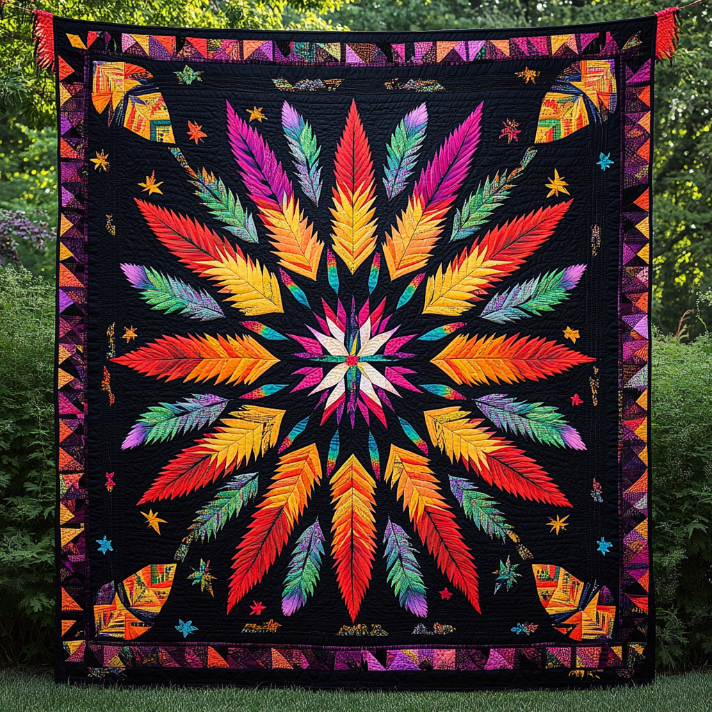 Native Feather TAI091024159 Quilt Blanket