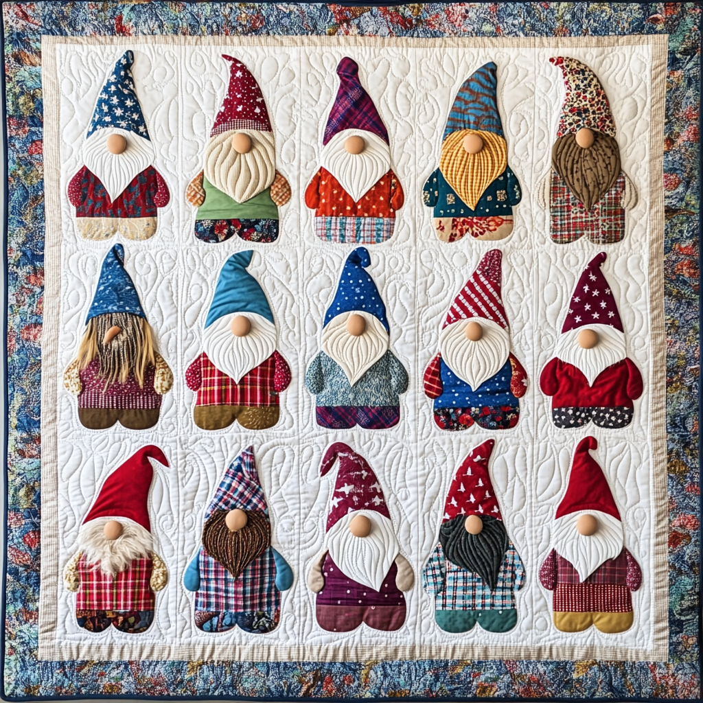 Patriotic Gnome TAI260924059 Quilt Blanket